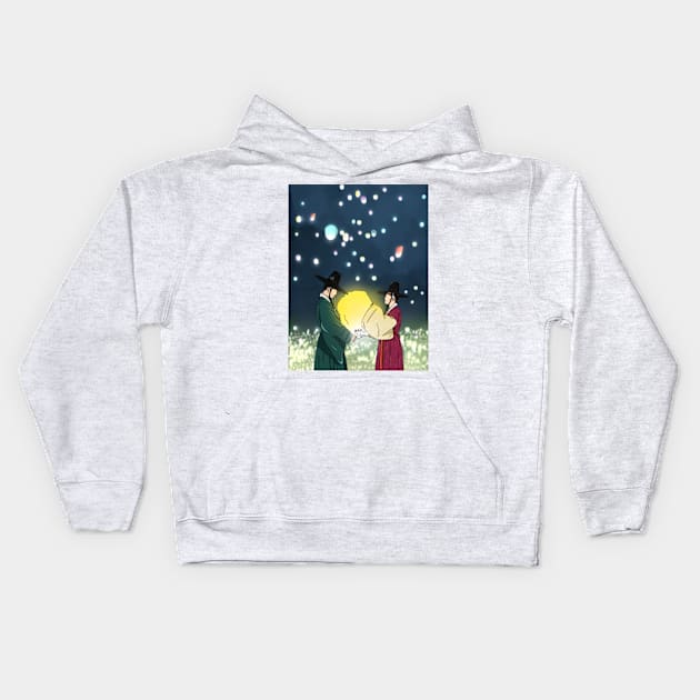 Love in the Moonlight Kids Hoodie by ayshatazin